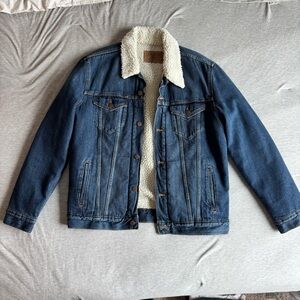 Levi's Blue Denim Jacket with Sherpa Lining